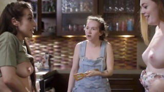 Spencer Bradley and Samantha Reigns eating in the kitchen