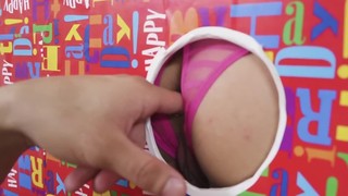 Exotic teen celebrates birthday by having rectal sex with BF