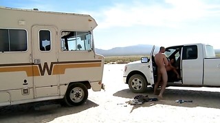 Latina takes man to the wasteland and makes him satiate her